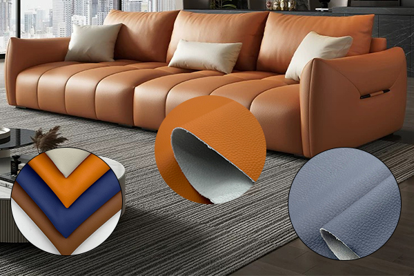 Silicone leather sofa example