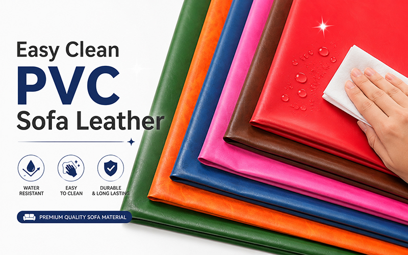Easy Clean PVC Sofa Leather